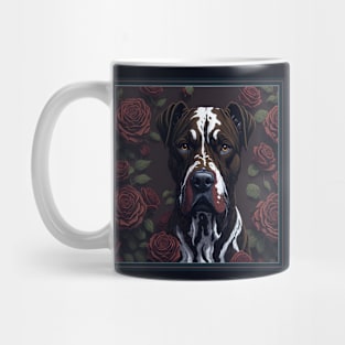 Dogo Canario red roses 2 Mug